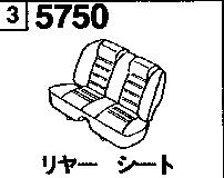 5750B - Rear seat 