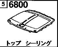 6800 - Top ceiling (coupe)