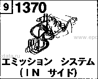 1370B - Emission control system (inlet side) (gasoline)(2000cc)