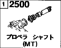 2500 - Propeller shaft (mt) (4wd)