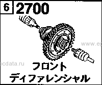 2700AC - Front differential (at) (2wd)(diesel)