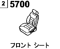 5700C - Front seat (5-door)(2wd)