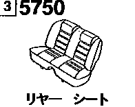 5750A - Rear seat (2-door)