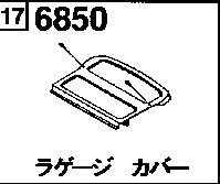 6850 - Luggage cover (5-door)