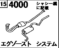 4000A - Exhaust system (4wd)