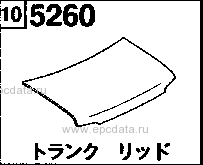 5260A - Trunk lid (hardtop) 