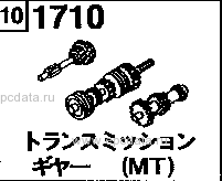 1710 - Manual transmission gear (floor shift)