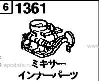 1361 - Mixer inner parts (2000cc)
