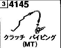 4145 - Clutch piping (mt) (2000cc)