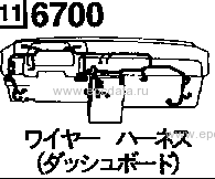 6700B - Wire harness (dashboard & front) (diesel)