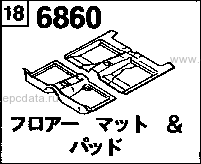 6860 - Floor mat & pad 