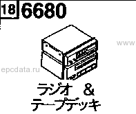 6680A - Audio system (radio & tape deck)