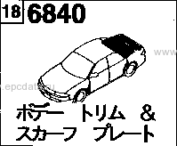 6840 - Body trim & scuff plate 