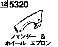 5320 - Fender & wheel apron panel