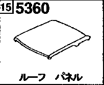 5360A - Roof panel (canvas top)