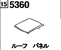 5360 - Roof panel (normal roof)