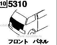 5310 - Body panel (front) (wagon & van)