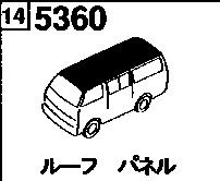 5360A - Body panel (roof) (truck & double cabin) 