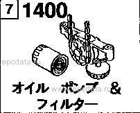 1400A - Oil pump & filter (1800cc)