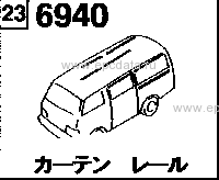 6940 - Curtain rail (wagon, gsx, limited)