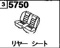 5750 - Rear seat (wagon)