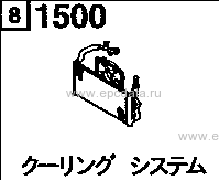1500AA - Cooling system (gasoline)(1300cc)(at)