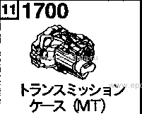 1700A - Transmission case (mt 5-speed) (gasoline)(1300cc)