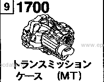 1700 - Transmission case (manual) (4-speed)(gasoline & l.p.g.)
