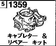 1359AA - Carburettor & repair kit (gasoline)