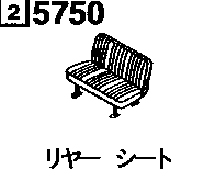 5750A - Rear seat (4wd)