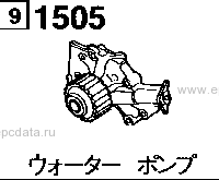 1505AB - Water pump (gasoline)(2500cc)