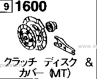 1600A - Clutch disc & cover (mt)
