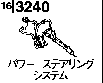 3240A - Power steering system (gasoline)(2500cc)