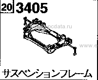 3405 - Front suspension frame 