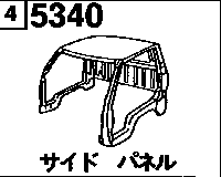 5340A - Body panel (side) (3 drop-sides)