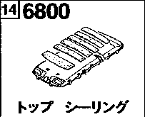 6800 - Top ceiling (wagon)(no sunroof)