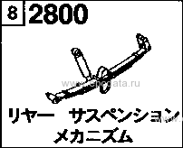 2800B - Rear suspension mechanism (single tire) (truck)