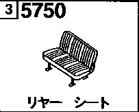 5750 - Rear seat (wagon)(2wd)