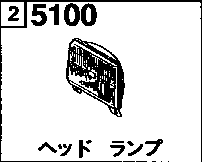5100 - Headlamp (wagon)