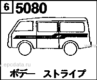 5080 - Body stripe (van)(gl-s)