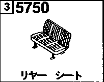 5750B - Rear seat (wagon)