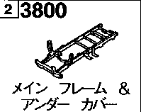 3800 - Main frame & undercover (3 meters long spec)(single tire) 