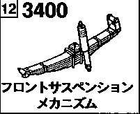 3400 - Front suspension mechanism 