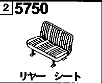 5750 - Rear seat (standard car)