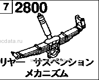 2800D - Rear suspension mechanism (standard cabin)(4wd)