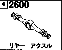 2600A - Rear axle (underslung)