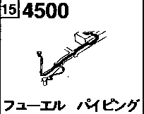 4500 - Fuel piping (3 meters long spec)(2wd) & (3.3 meters long spec)
