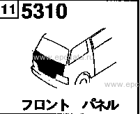 5310A - Front panel (truck)