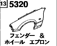 5320A - Fender & wheel apron panel (egi)