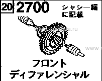 2700A - Front differential (at)(3-speed)